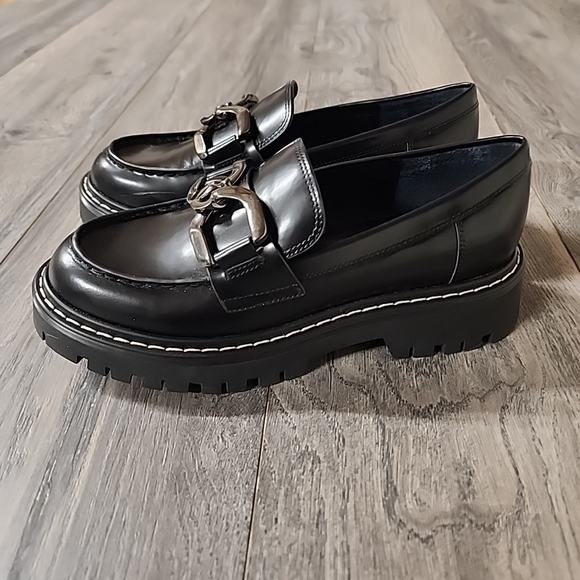 New Marc Fisher Women's Black Leather Loafer Size 7M - Picture 6 of 7